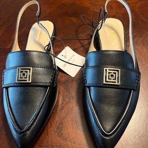 Liz Claiborne Black Slingback Loafers